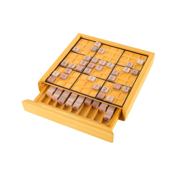 Complete Set Wood Sudoku Board Game with Number Tiles, and Puzzle Book for Adults and Kids
